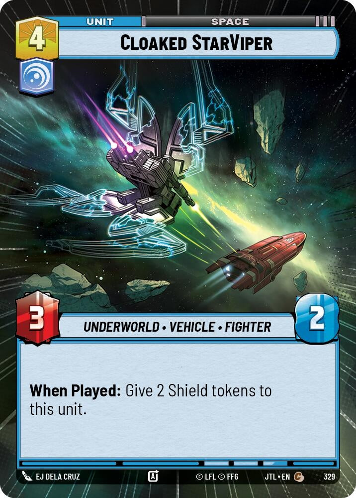 Image for Cloaked StarViper (Hyperspace) (Jump to Lightspeed) (329) - Star Wars: Unlimited