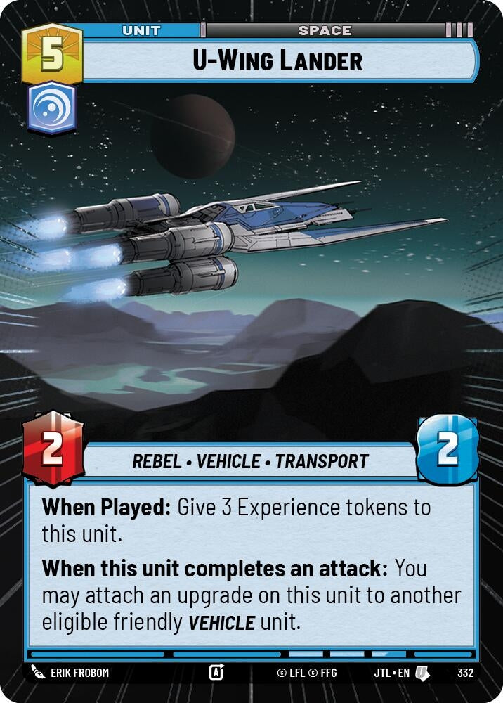Image for U-Wing Lander (Hyperspace) (Jump to Lightspeed) (332) - Star Wars: Unlimited
