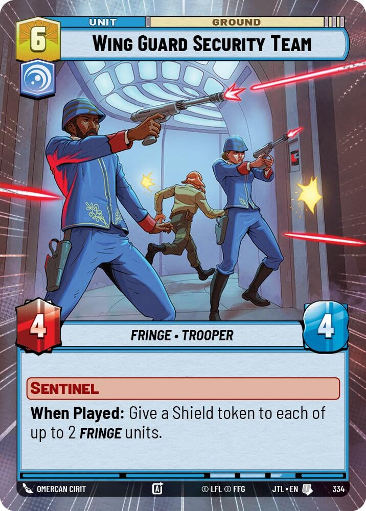Image for Wing Guard Security Team (Hyperspace) (Jump to Lightspeed) (334) - Star Wars: Unlimited
