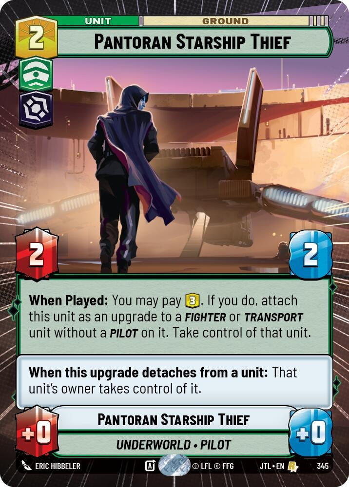 Image for Pantoran Starship Thief (Hyperspace) (Jump to Lightspeed) (345) - Star Wars: Unlimited
