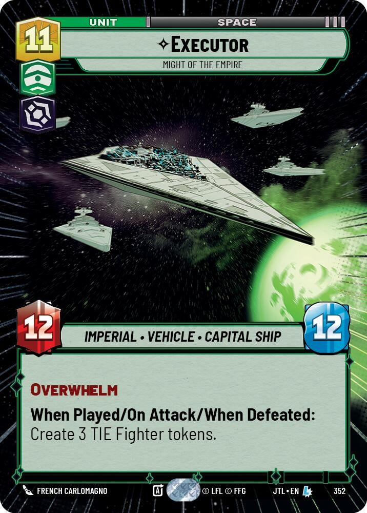 Image for Executor - Might of the Empire (Hyperspace) (Jump to Lightspeed) (352) - Star Wars: Unlimited