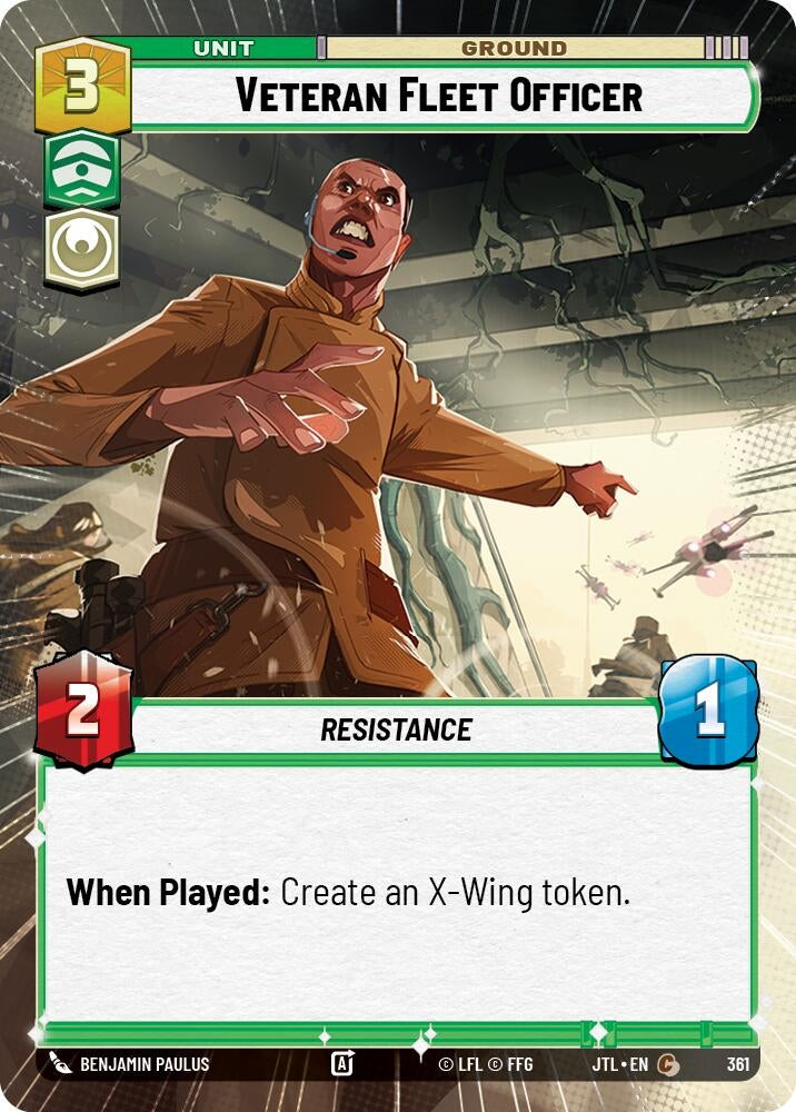 Image for Veteran Fleet Officer (Hyperspace) (Jump to Lightspeed) (361) - Star Wars: Unlimited