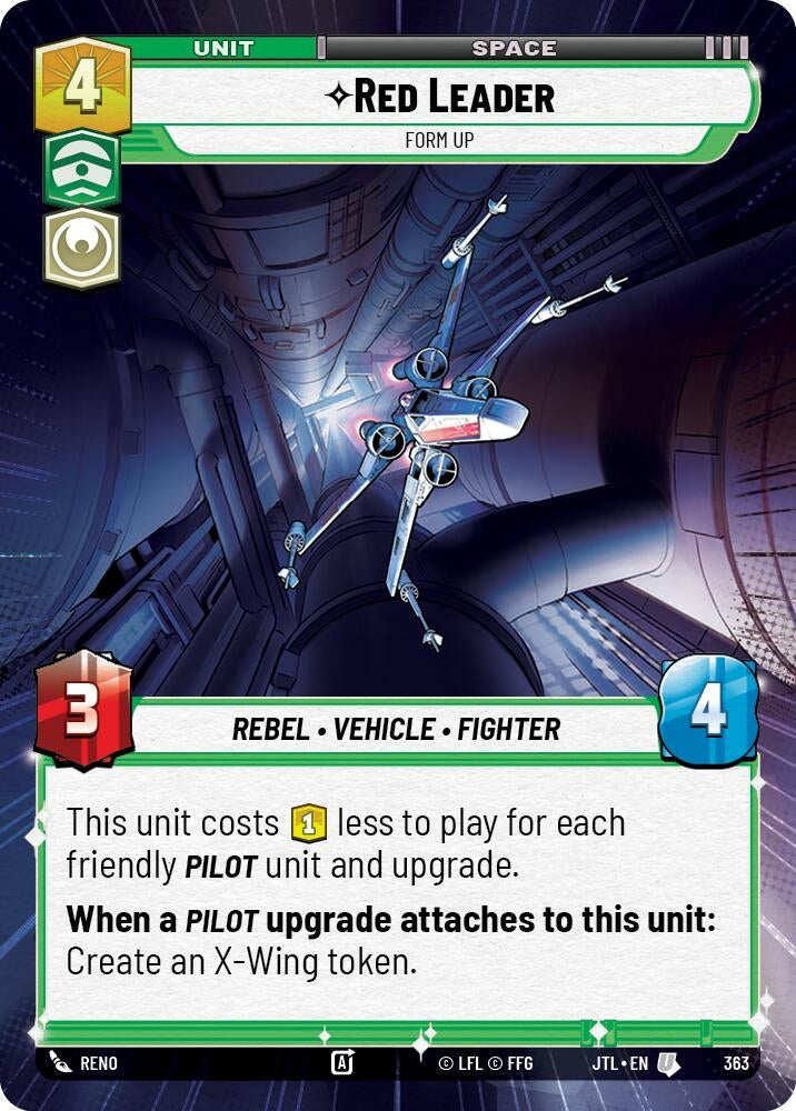 Image for Red Leader - Form Up (Hyperspace) (Jump to Lightspeed) (363) - Star Wars: Unlimited