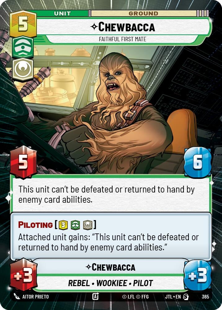 Image for Chewbacca - Faithful First Mate (Hyperspace) (Jump to Lightspeed) (365) - Star Wars: Unlimited