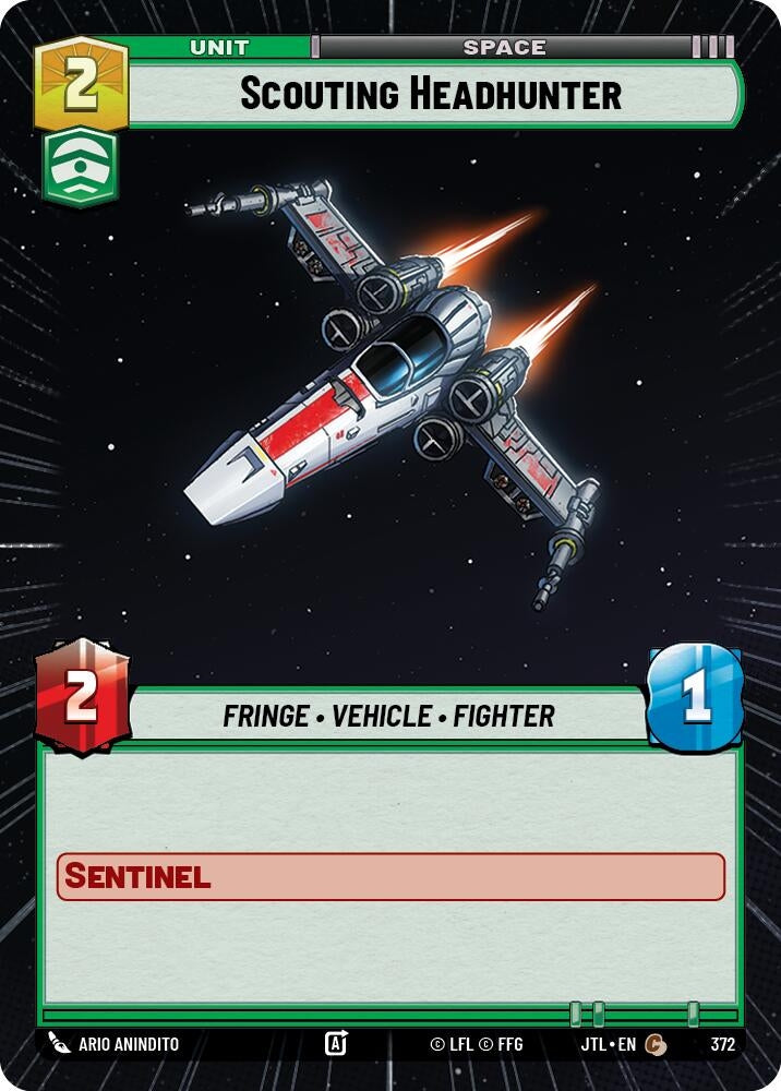 Image for Scouting Headhunter (Hyperspace) (Jump to Lightspeed) (372) - Star Wars: Unlimited
