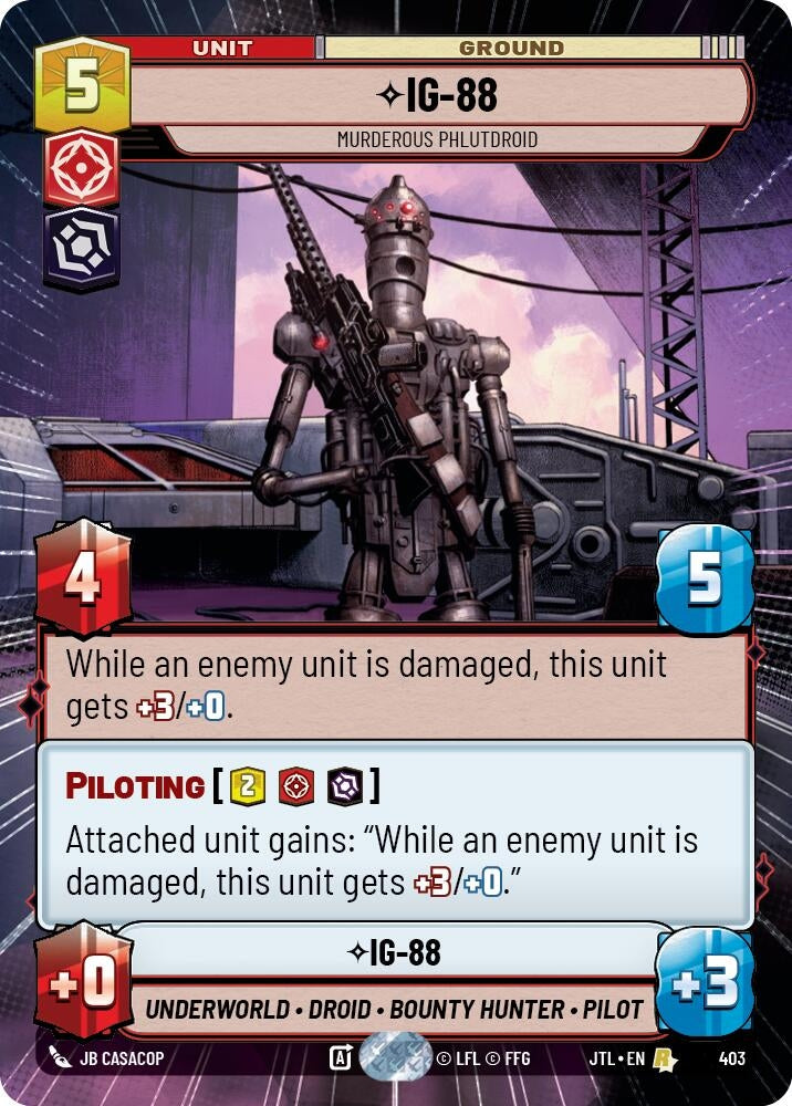 Image for IG-88 - Murderous Phlutdroid (Hyperspace) (Jump to Lightspeed) (403) - Star Wars: Unlimited