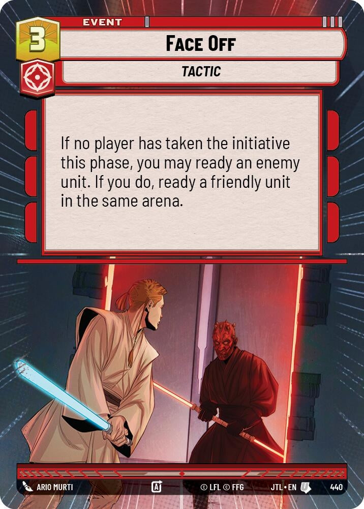 Image for Face Off (Hyperspace) (Jump to Lightspeed) (440) - Star Wars: Unlimited