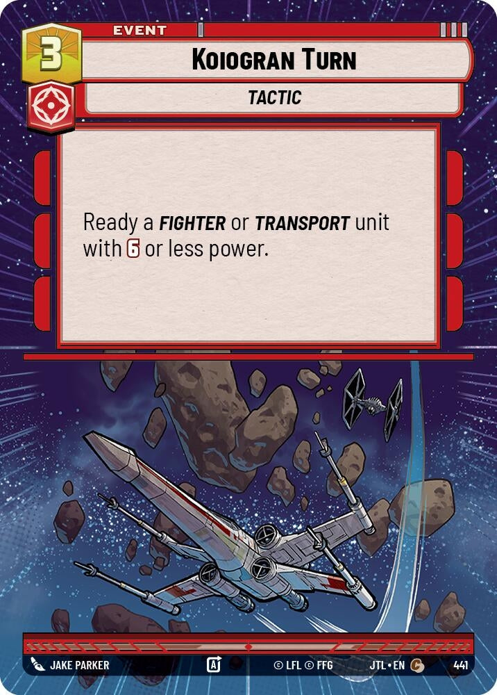 Image for Koiogran Turn (Hyperspace) (Jump to Lightspeed) (441) - Star Wars: Unlimited