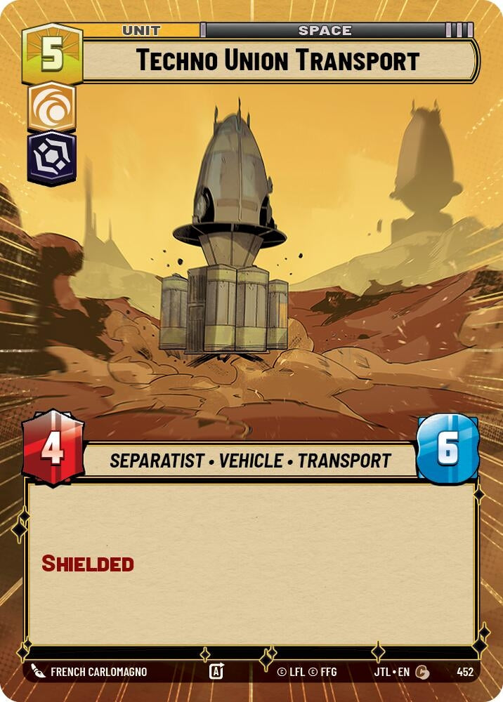 Image for Techno Union Transport (Hyperspace) (Jump to Lightspeed) (452) - Star Wars: Unlimited