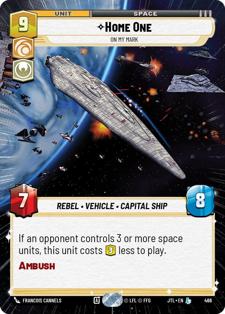 Image for Home One - On My Mark (Hyperspace) (Jump to Lightspeed) (466) - Star Wars: Unlimited