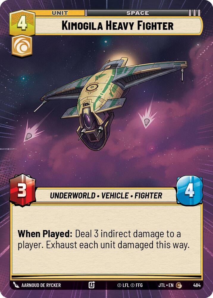 Image for Kimogila Heavy Fighter (Hyperspace) (Jump to Lightspeed) (484) - Star Wars: Unlimited