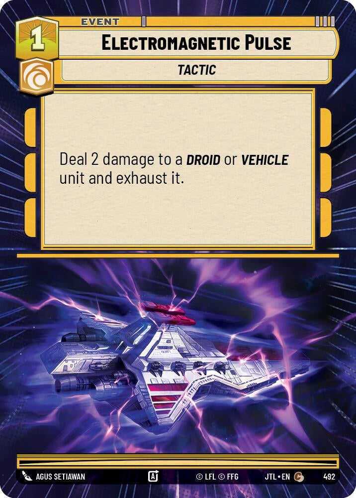Image for Electromagnetic Pulse (Hyperspace) (Jump to Lightspeed) (492) - Star Wars: Unlimited