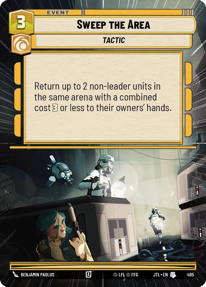 Image for Sweep the Area (Hyperspace) (Jump to Lightspeed) (495) - Star Wars: Unlimited