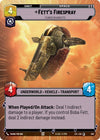 Image for Fett's Firespray - Feared Silhouette (Hyperspace) (Jump to Lightspeed) (502) - Star Wars: Unlimited