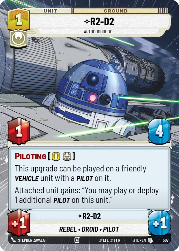 Image for R2-D2 - Artooooooooo! (Hyperspace) (Jump to Lightspeed) (507) - Star Wars: Unlimited