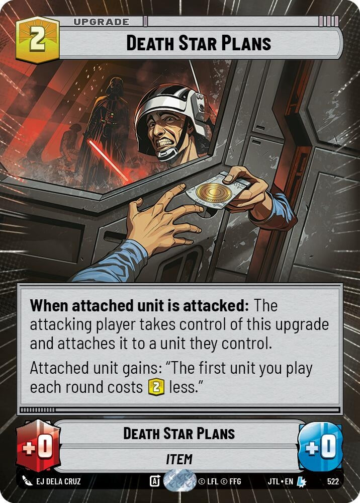 Image for Death Star Plans (Hyperspace) (Jump to Lightspeed) (522) - Star Wars: Unlimited