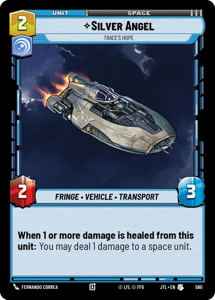 Image for Silver Angel - Trace's Hope (Foil) (Jump to Lightspeed) (560) - Star Wars: Unlimited