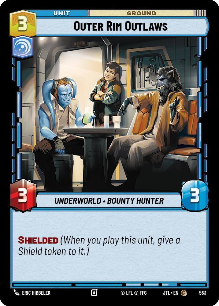 Image for Outer Rim Outlaws (Foil) (Jump to Lightspeed) (563) - Star Wars: Unlimited