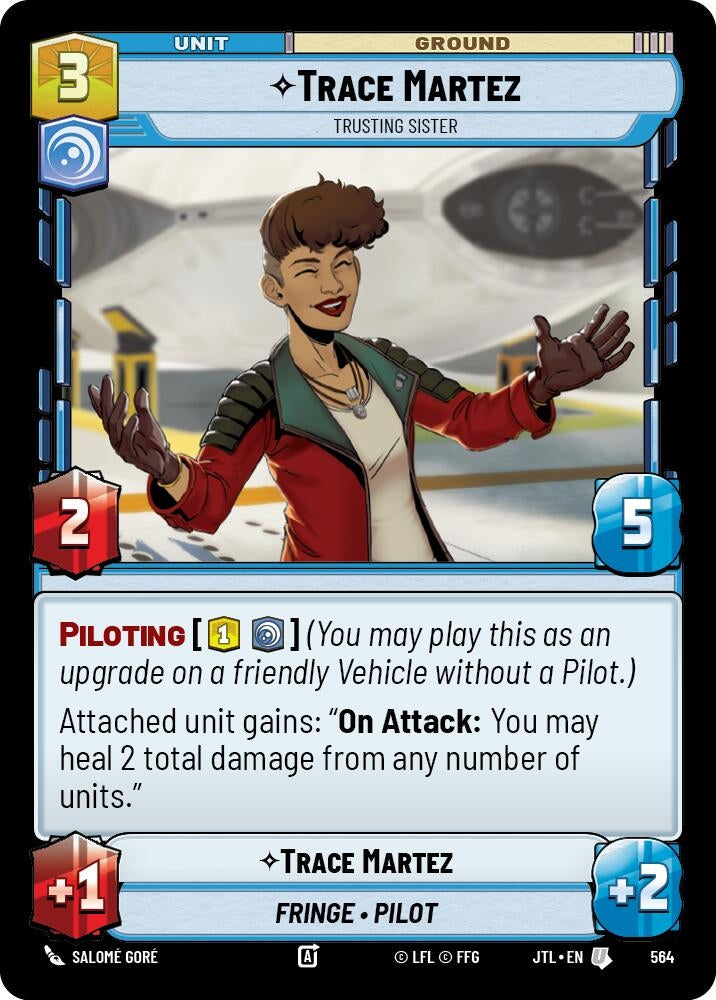 Image for Trace Martez - Trusting Sister (Foil) (Jump to Lightspeed) (564) - Star Wars: Unlimited