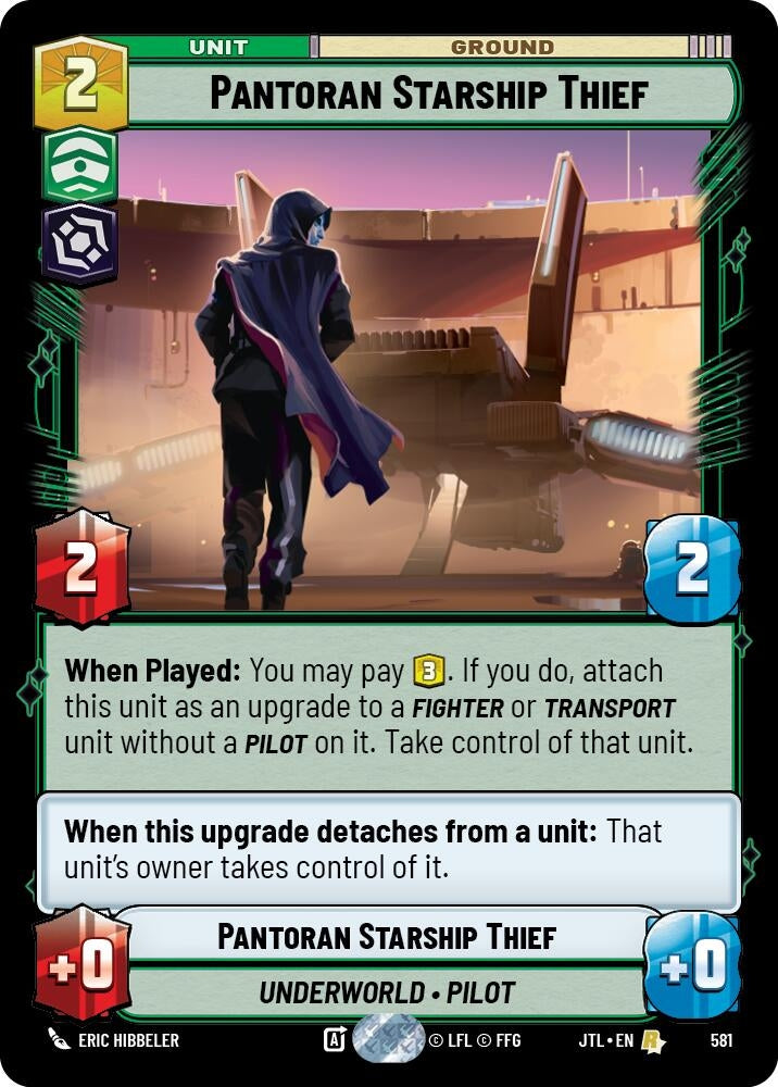 Image for Pantoran Starship Thief (Foil) (Jump to Lightspeed) (581) - Star Wars: Unlimited