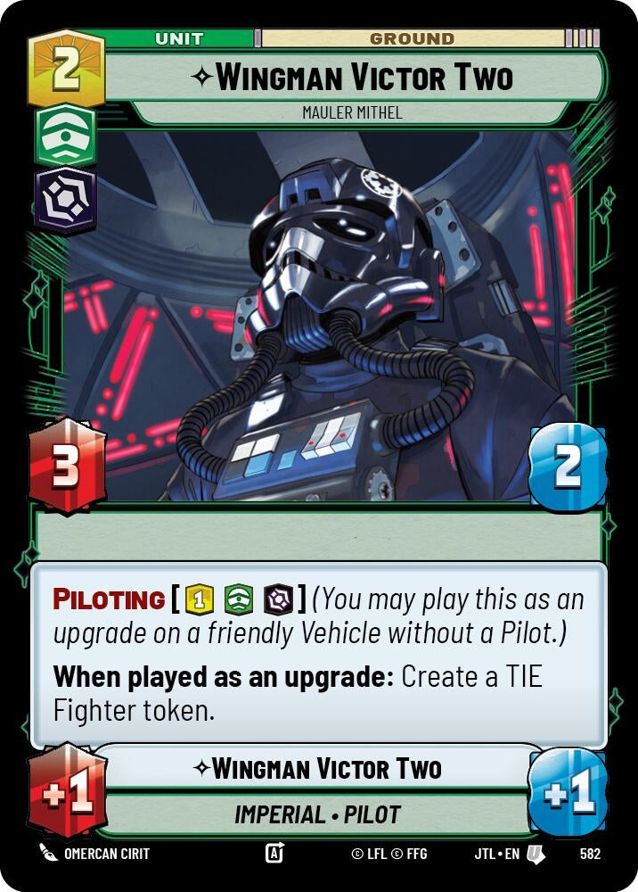Image for Wingman Victor Two - Mauler Mithel (Foil) (Jump to Lightspeed) (582) - Star Wars: Unlimited