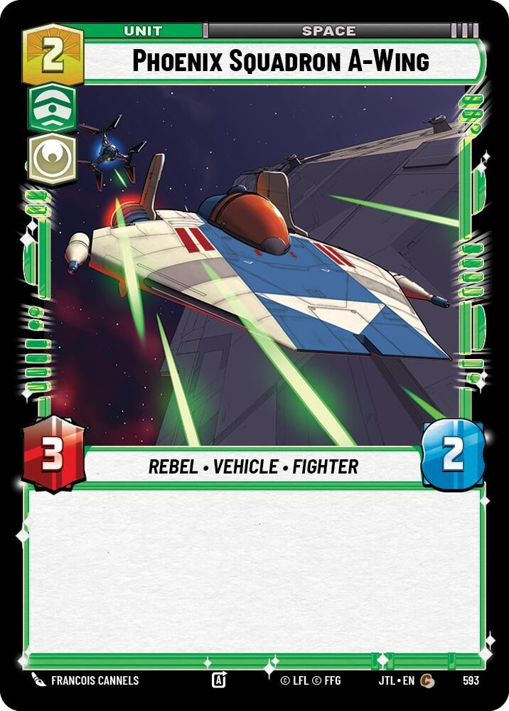 Image for Phoenix Squadron A-Wing (Foil) (Jump to Lightspeed) (593) - Star Wars: Unlimited