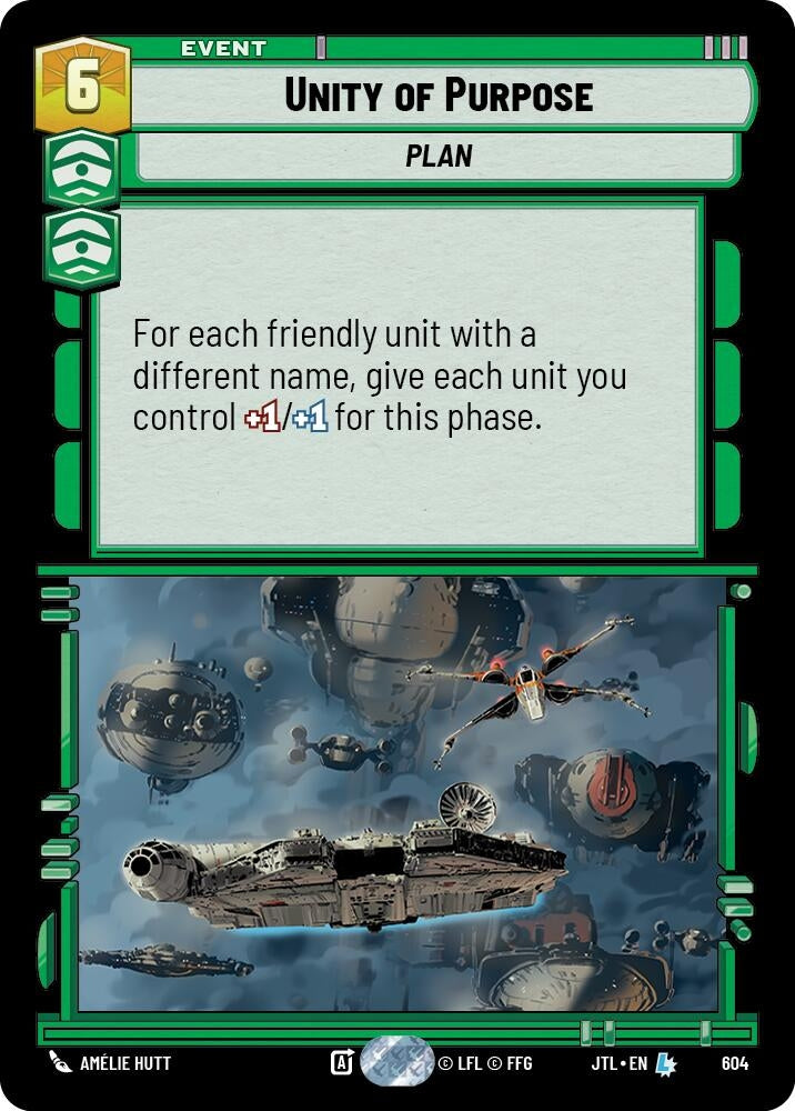 Image for Unity of Purpose (Foil) (Jump to Lightspeed) (604) - Star Wars: Unlimited