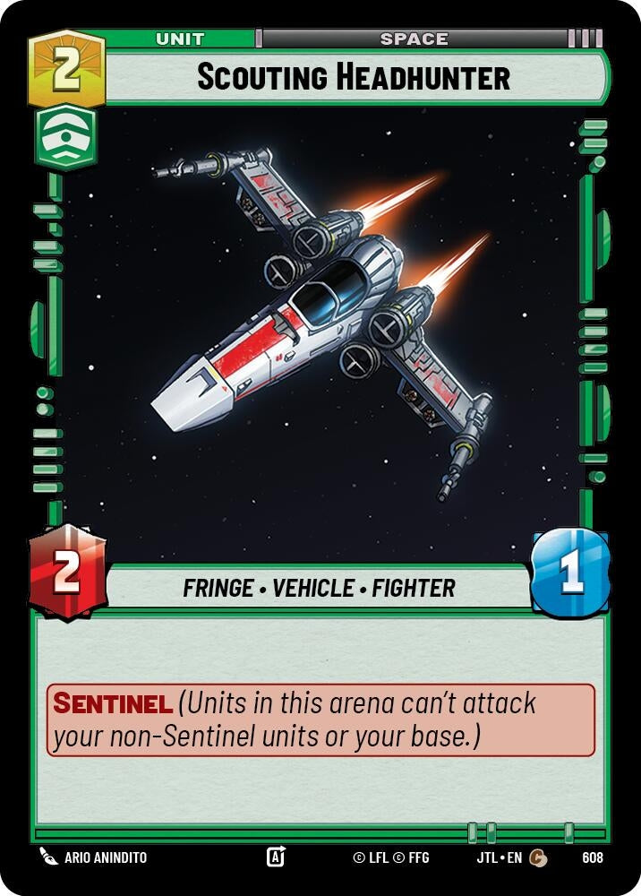 Image for Scouting Headhunter (Foil) (Jump to Lightspeed) (608) - Star Wars: Unlimited