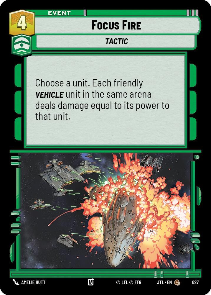 Image for Focus Fire (Foil) (Jump to Lightspeed) (627) - Star Wars: Unlimited