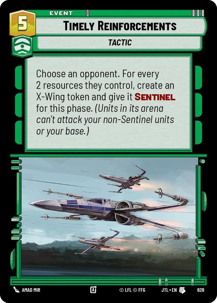 Image for Timely Reinforcements (Foil) (Jump to Lightspeed) (628) - Star Wars: Unlimited