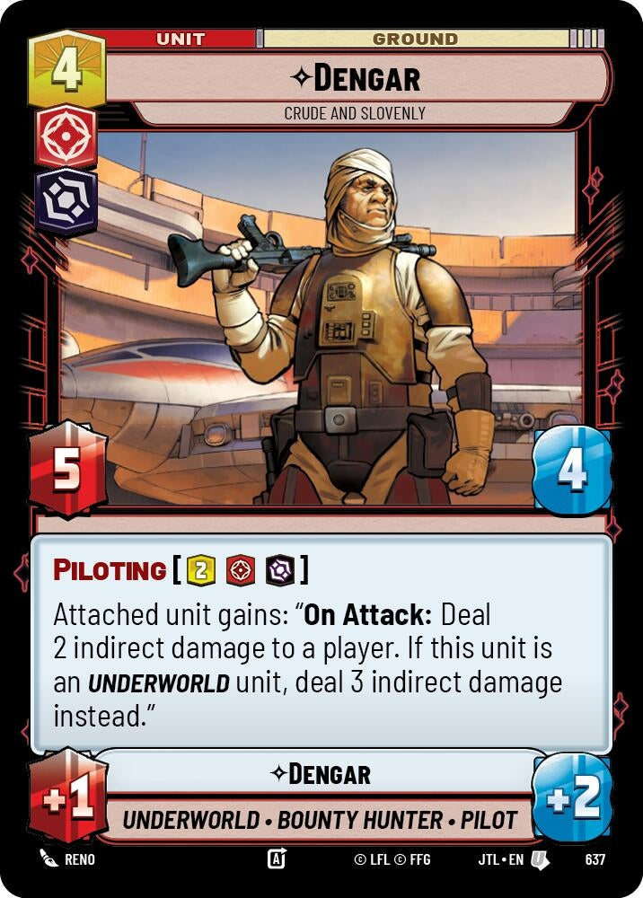 Image for Dengar - Crude and Slovenly (Foil) (Jump to Lightspeed) (637) - Star Wars: Unlimited