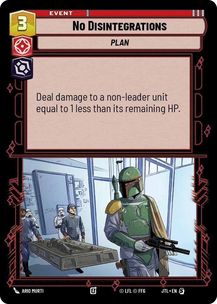 Image for No Disintegrations (Foil) (Jump to Lightspeed) (642) - Star Wars: Unlimited