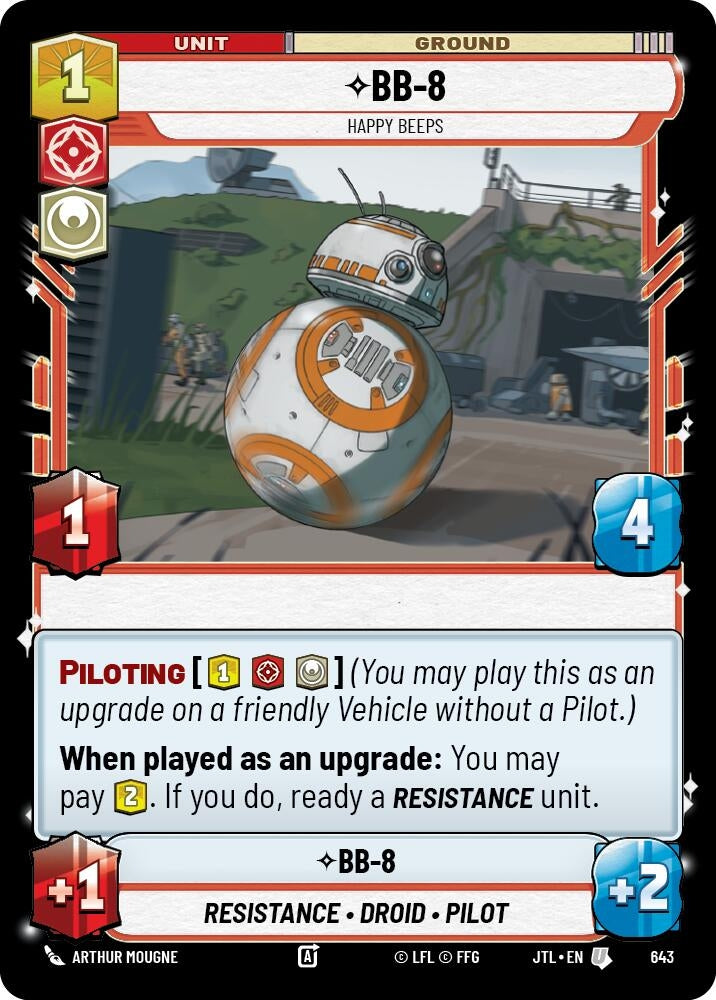 Image for BB-8 - Happy Beeps (Foil) (Jump to Lightspeed) (643) - Star Wars: Unlimited