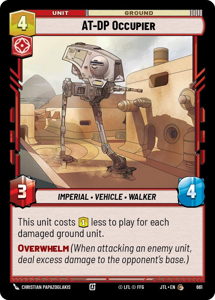 Image for AT-DP Occupier (Foil) (Jump to Lightspeed) (661) - Star Wars: Unlimited