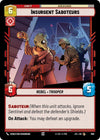 Image for Insurgent Saboteurs (Foil) (Jump to Lightspeed) (666) - Star Wars: Unlimited
