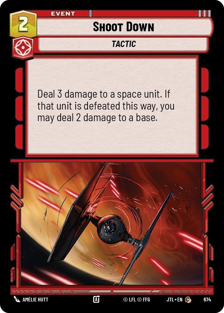 Image for Shoot Down (Foil) (Jump to Lightspeed) (674) - Star Wars: Unlimited