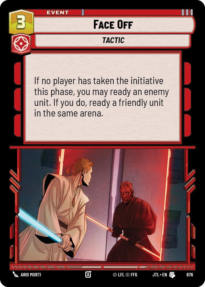 Image for Face Off (Foil) (Jump to Lightspeed) (676) - Star Wars: Unlimited