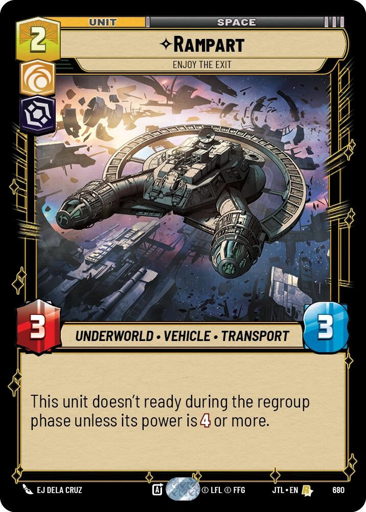 Image for Rampart - Enjoy the Exit (Foil) (Jump to Lightspeed) (680) - Star Wars: Unlimited