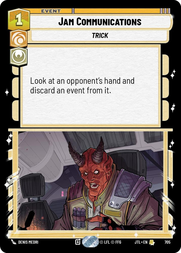Image for Jam Communications (Foil) (Jump to Lightspeed) (705) - Star Wars: Unlimited