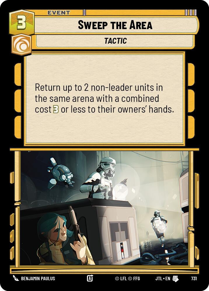 Image for Sweep the Area (Foil) (Jump to Lightspeed) (731) - Star Wars: Unlimited