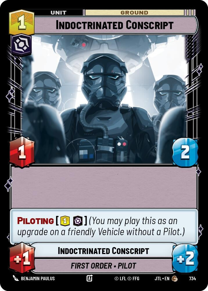 Image for Indoctrinated Conscript (Foil) (Jump to Lightspeed) (734) - Star Wars: Unlimited