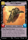 Image for Fett's Firespray - Feared Silhouette (Foil) (Jump to Lightspeed) (738) - Star Wars: Unlimited