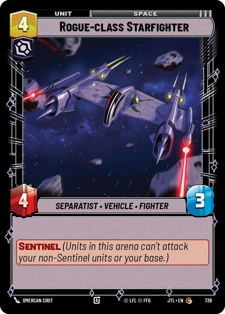 Image for Rogue-class Starfighter (Foil) (Jump to Lightspeed) (739) - Star Wars: Unlimited