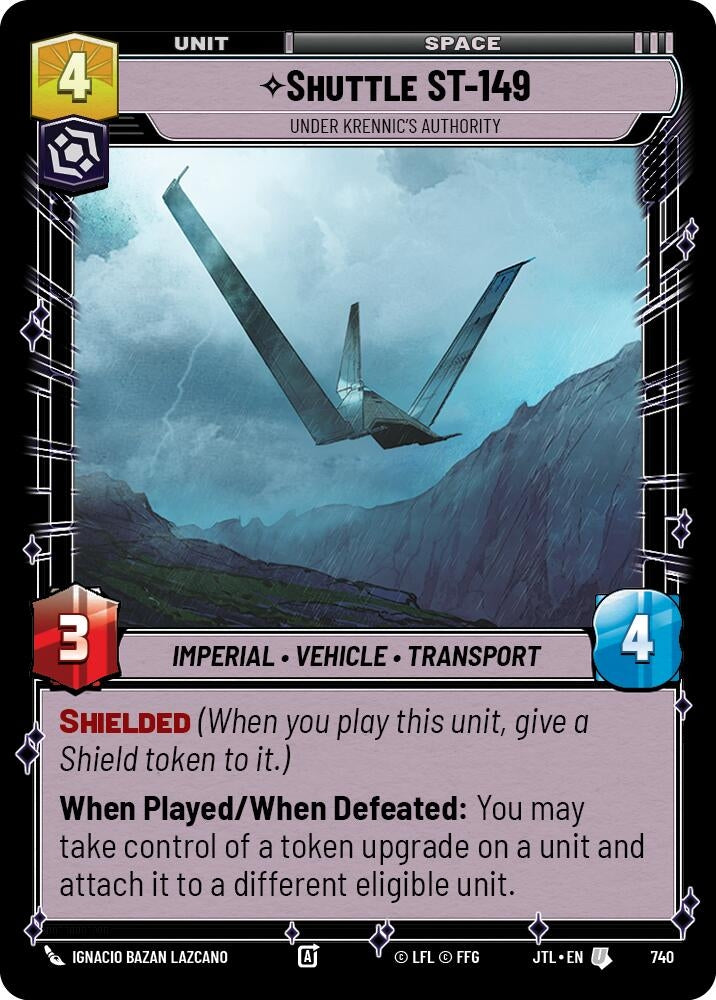 Image for Shuttle ST-149 - Under Krennic's Authority (Foil) (Jump to Lightspeed) (740) - Star Wars: Unlimited