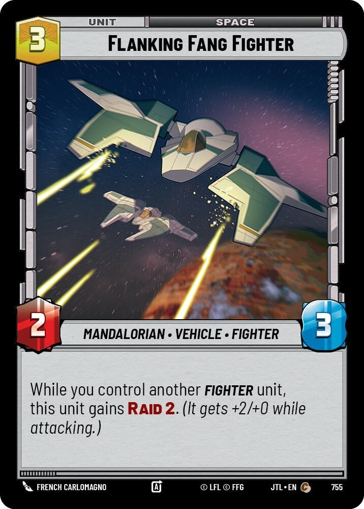 Image for Flanking Fang Fighter (Foil) (Jump to Lightspeed) (755) - Star Wars: Unlimited