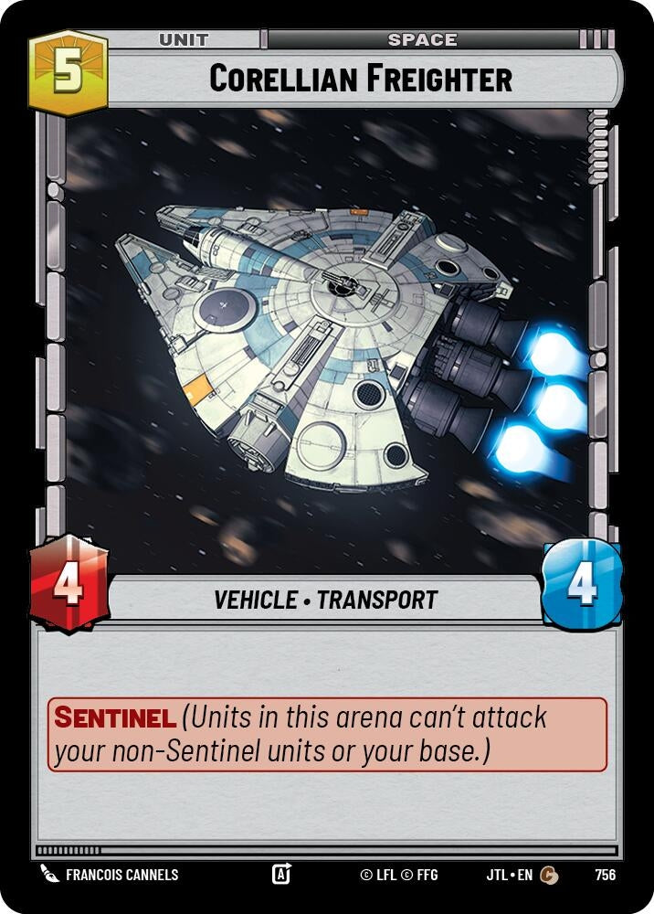 Image for Corellian Freighter (Foil) (Jump to Lightspeed) (756) - Star Wars: Unlimited