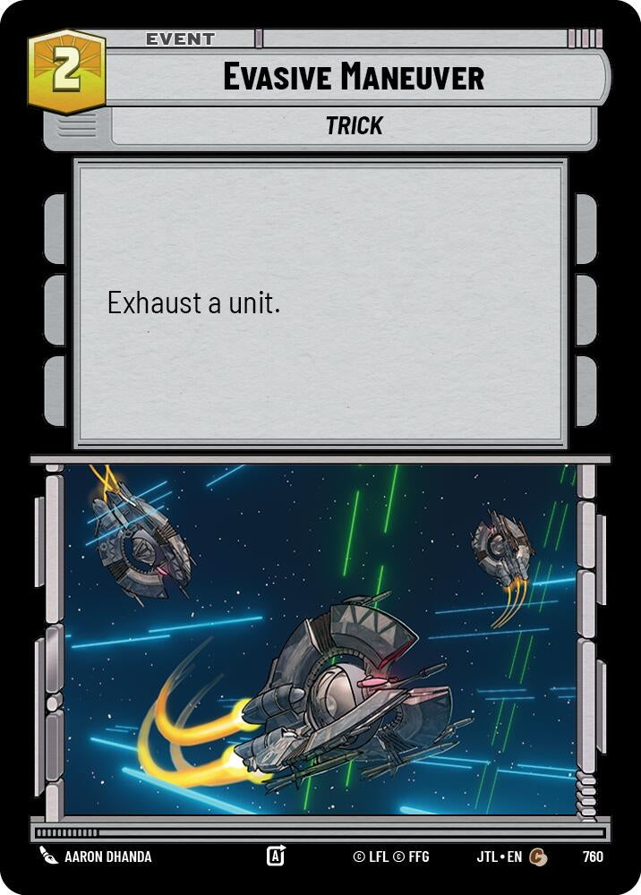 Image for Evasive Maneuver (Foil) (Jump to Lightspeed) (760) - Star Wars: Unlimited
