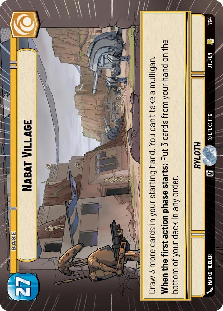 Image for Nabat Village (Hyperspace Foil) (Jump to Lightspeed) (764) - Star Wars: Unlimited