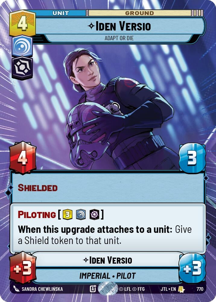 Image for Iden Versio - Adapt or Die (Hyperspace Foil) (Jump to Lightspeed) (770) - Star Wars: Unlimited