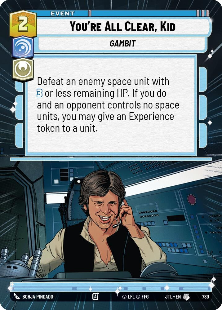 Image for You're All Clear, Kid (Hyperspace Foil) (Jump to Lightspeed) (789) - Star Wars: Unlimited